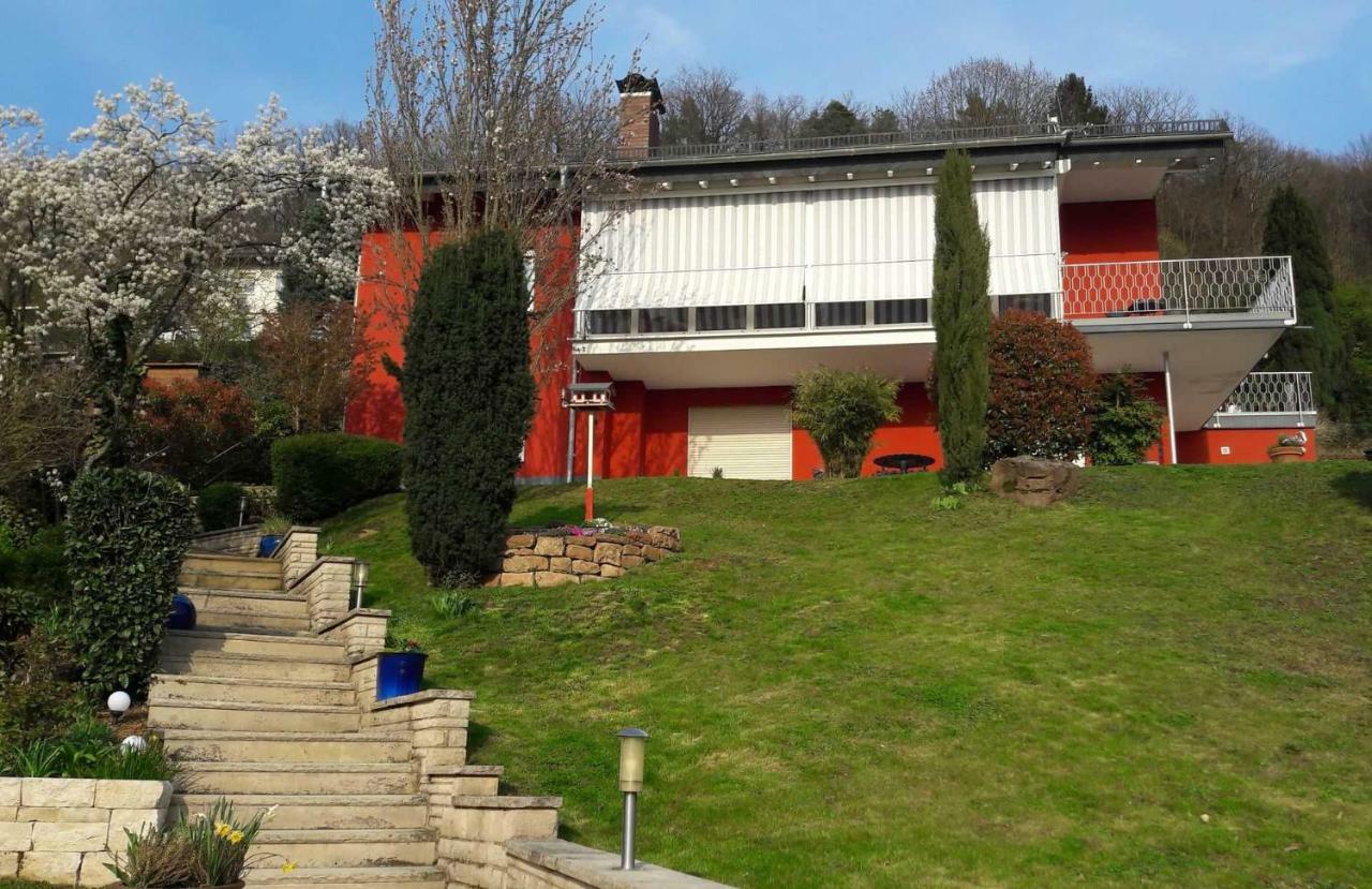 Ferienwohnung Casa Rossa เนคคาร์ชไตนัค ภายนอก รูปภาพ